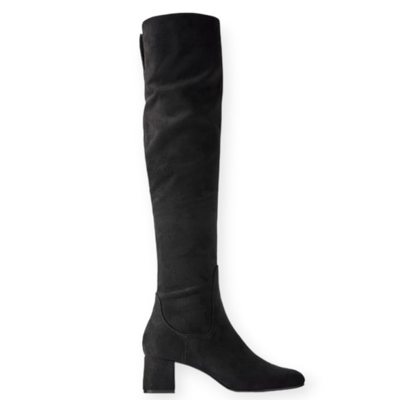 Zara Ultra High Black Clock Heel Knee High Boot US 5 - Picture 1 of 10